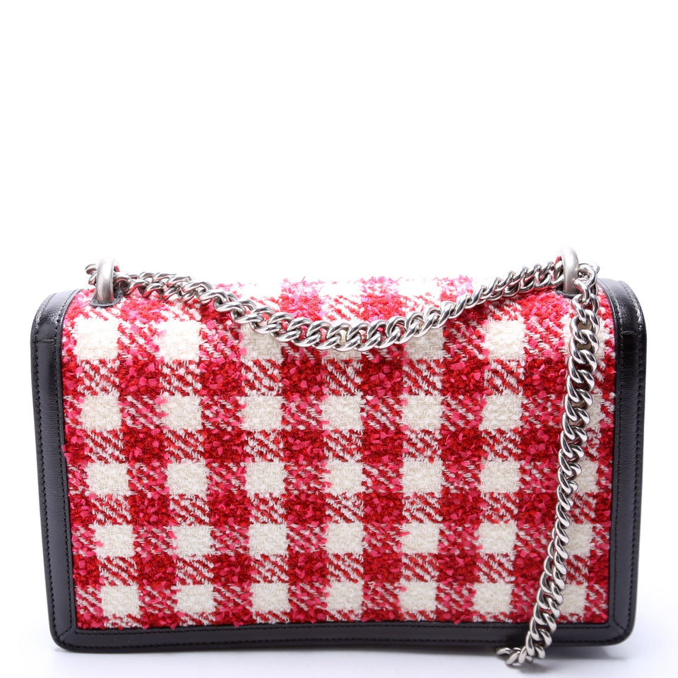Gucci 400249 Dionysus Tweed Check Shoulder Small Bag