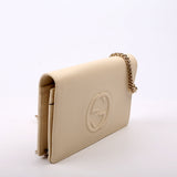Gucci 598211 Soho WOC Cream Bag