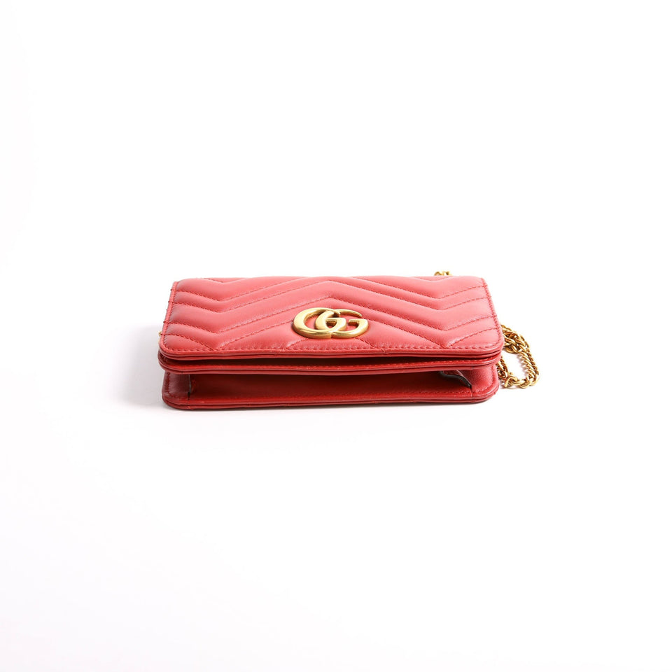 Gucci 488426 GG Marmont Mini Red Bag
