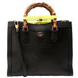Gucci 655658 Diana Medium Tote Black Bag