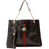 Gucci 537219 Rajah Tote Leather Black Bag