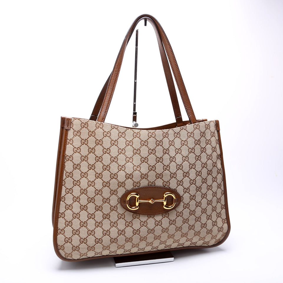 Gucci 623694 1955 Horsebit Tote Brown Bag
