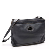 Gucci 001 110 Interlocking G Calfskin Shoulder Vintage Navy Bag