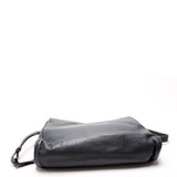 Gucci 001 110 Interlocking G Calfskin Shoulder Vintage Navy Bag