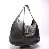 Gucci 233604 GG Leather Large Hobo Black Bag