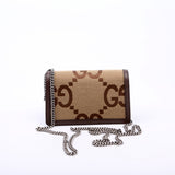 Gucci 476432 Dionysus Jumbo GG Super Mini Brown Bag