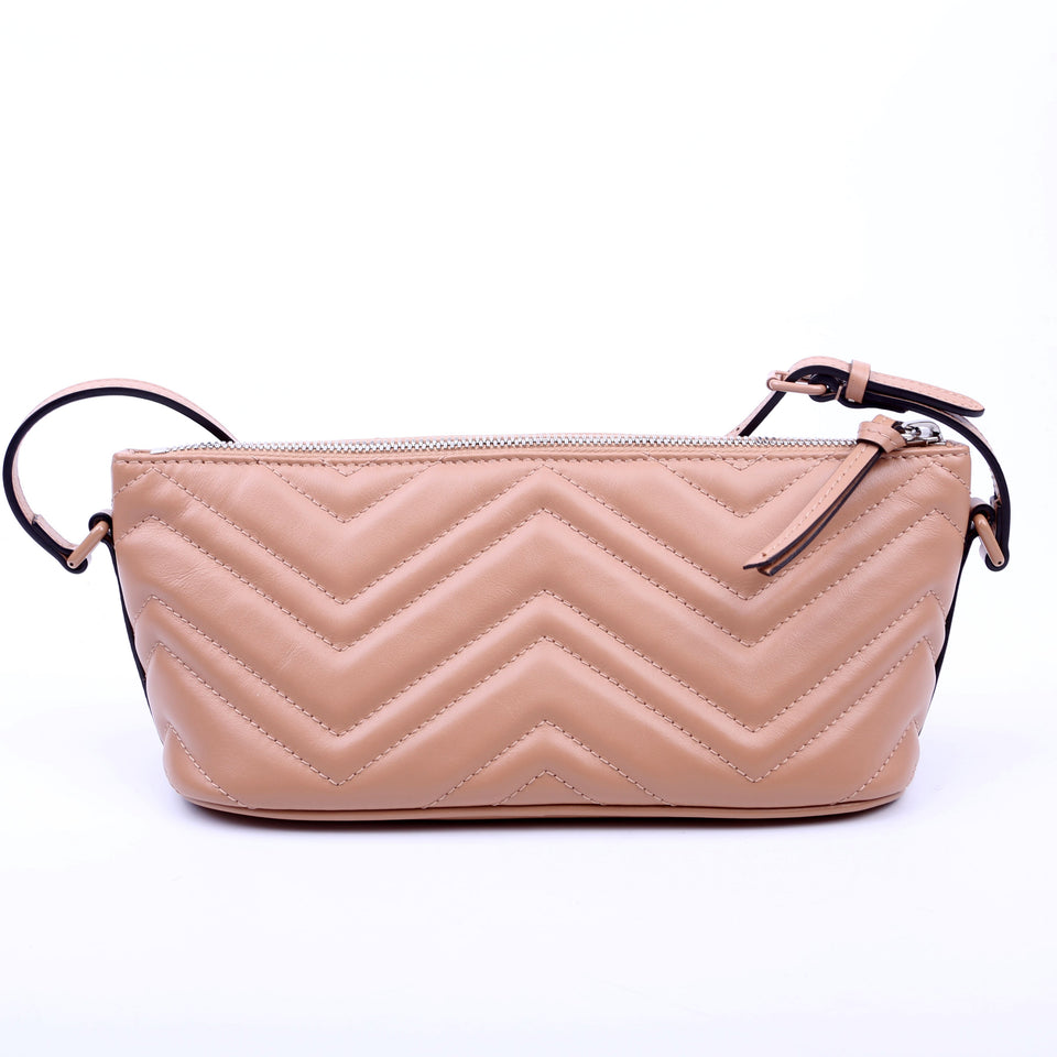 Gucci 739166 Marmont Sling Mini Shoulder Tan Bag