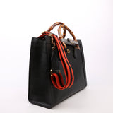 Gucci 678842 Diana Tote Leather Medium Black Bag