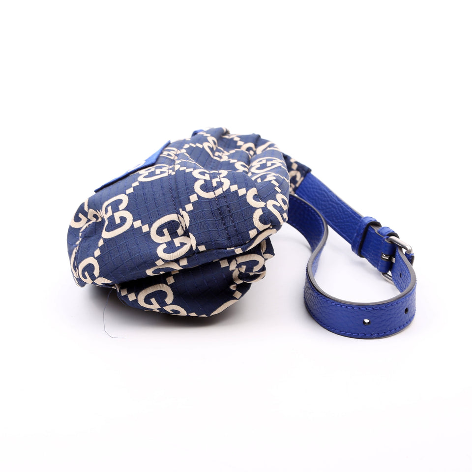 Gucci 767934 Ripstop Nylon Belt Blue Bag