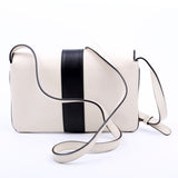 Gucci 550129 Arli Flap Small Calfskin White/Black Bag