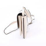 Gucci 550129 Arli Flap Small Calfskin White/Black Bag