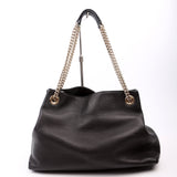 Gucci 308982 Soho Leather Shoulder Medium Black Bag