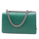 Gucci 400249 Dionysus Leather Shoulder Small Green Bag