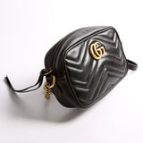 Gucci 448065 Marmont Mini Camera Black Bag