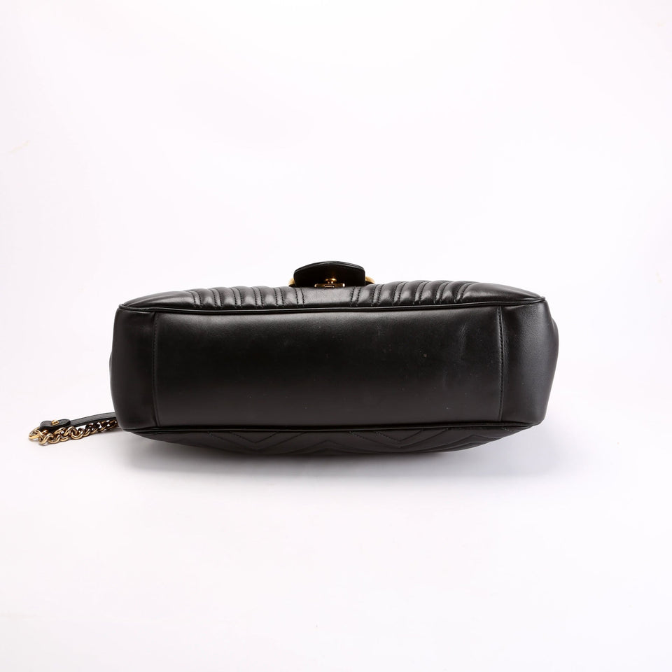 Gucci 498090 Marmont Large Black Bag