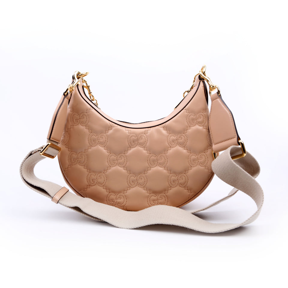 Gucci 739709 Matelasse Small Tan Bag