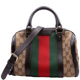 Gucci 269876 GG Canvas Small Boston Bag