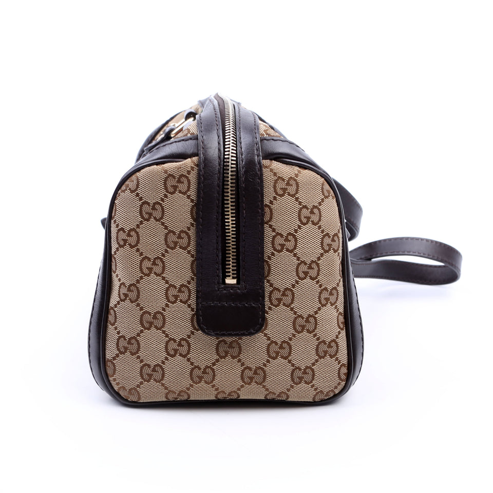 Gucci 269876 GG Canvas Small Boston Bag
