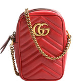 Gucci 598597 GG Marmont Mini Red Bag