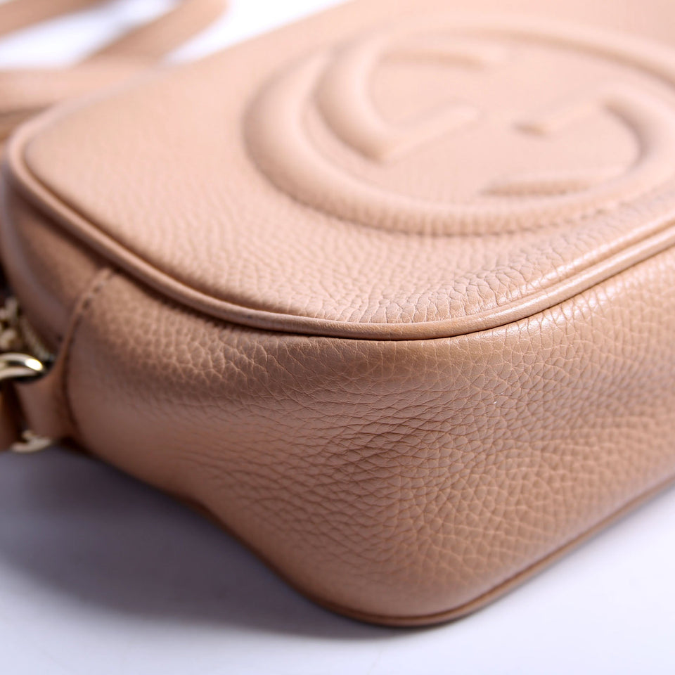 Gucci 308364 Soho Disco Crossbody Tan Bag