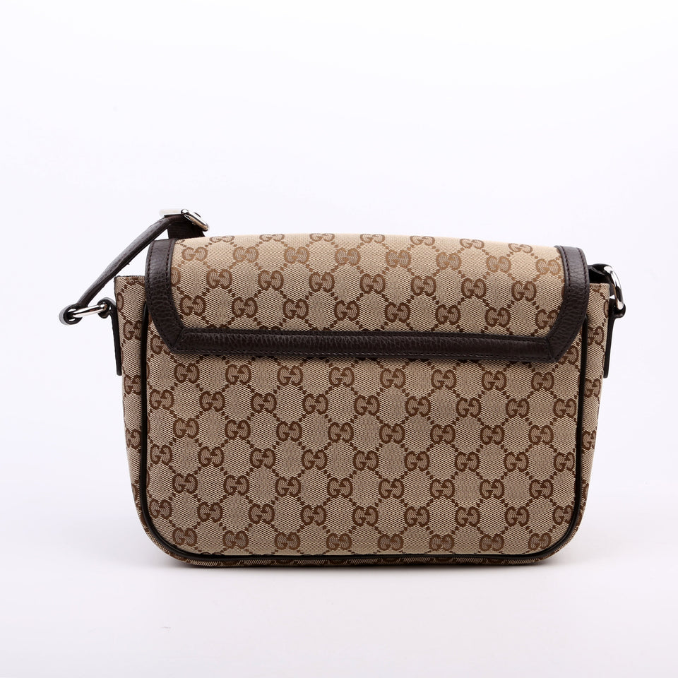 Gucci 449172 GG Canvas Messenger Bag