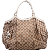 Gucci 211943 Sukey GG Canvas Large Bag