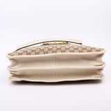 Gucci 621144 1955 Horsebit Large Tote White Bag