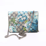 Gucci 401231 Dionysus GG Blooms Mini Wallet Blue Bag