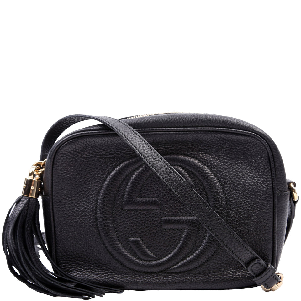 Gucci 308364 Soho Disco Crossbody Black Bag