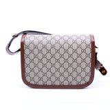 Gucci 602204 Horsebit Shoulder Brown Bag