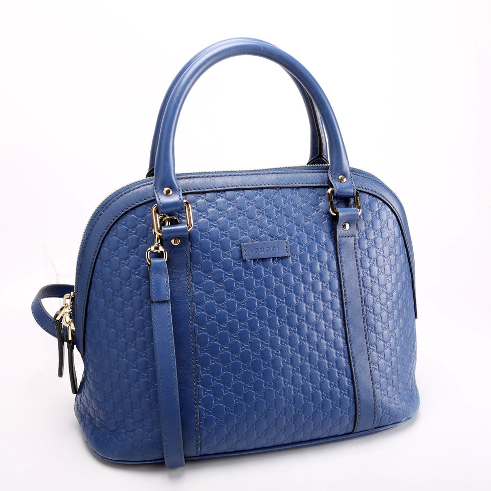Gucci Dome Medium Blue Bag