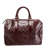 Gucci 193603 GG Imprime Joy Boston Burgundy Bag
