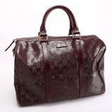Gucci 193603 GG Imprime Joy Boston Burgundy Bag