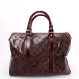 Gucci 193603 GG Imprime Joy Boston Burgundy Bag