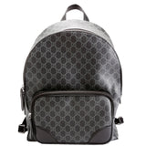 Gucci 821159 GG Supreme Emblem Backpack Medium Black Bag