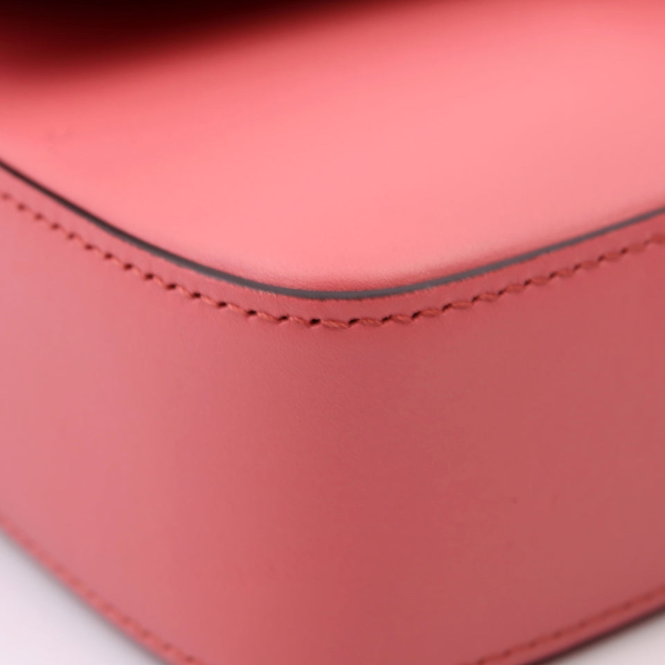 Gucci 739722 GG Petite Mini Shoulder Calfskin Leather Pink Bag