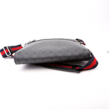 Gucci 474137 GG Supreme Messenger Black Bag