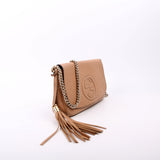 Gucci 336752 Soho Chain Crossbody Medium Tan Bag