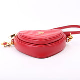 Gucci 751628 Interlocking G Mini Heart Red Bag