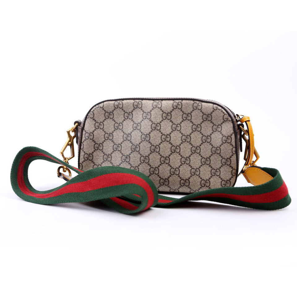 Gucci 476466 GG Supreme Messenger Brown Bag