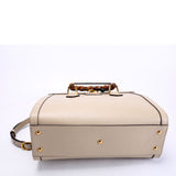 Gucci 660195 Diana Small Leather Tote Taupe/Green Bag