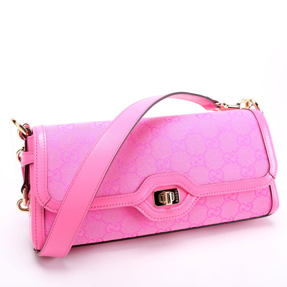 Gucci 788061 GG Luce Shoulder Small Pink Bag