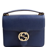 Gucci 510304 Interlock Small Crossbody Blue Bag