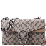 Gucci 499623 Dionysus Small GG Supreme Beige Bag