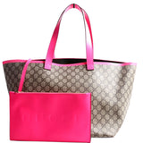 Gucci 792529 GG Supreme TotiMedium Tote Pink Bag