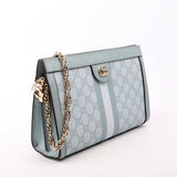 Gucci 503877 GG Supreme Ophidia Small Chain Blue Bag