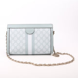 Gucci 503877 GG Supreme Ophidia Small Chain Blue Bag