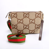 Gucci 699130 Jumbo GG Messenger Brown Bag