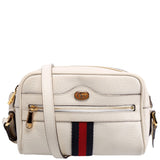 Gucci 517350 Web Leather Mini Ophidia White Bag