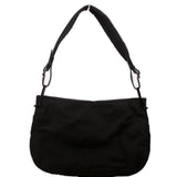 Gucci 001-3193 Nylon Small Hobo Black Bag